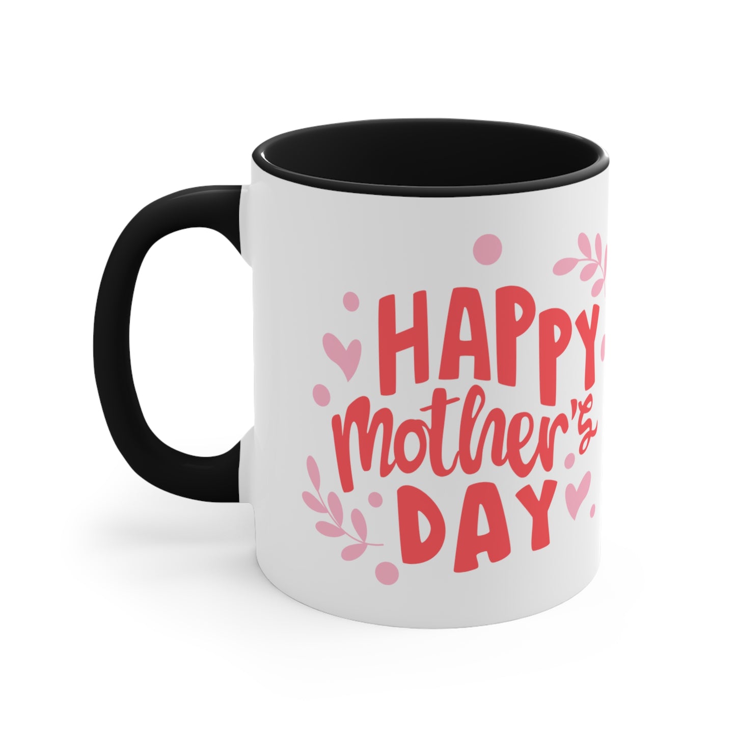 Happy Mother's Day/ Bear Accent Coffee Mug, 11oz