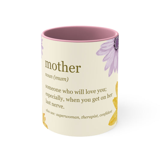 Mother - Definition Accent Coffee Mug, 11oz