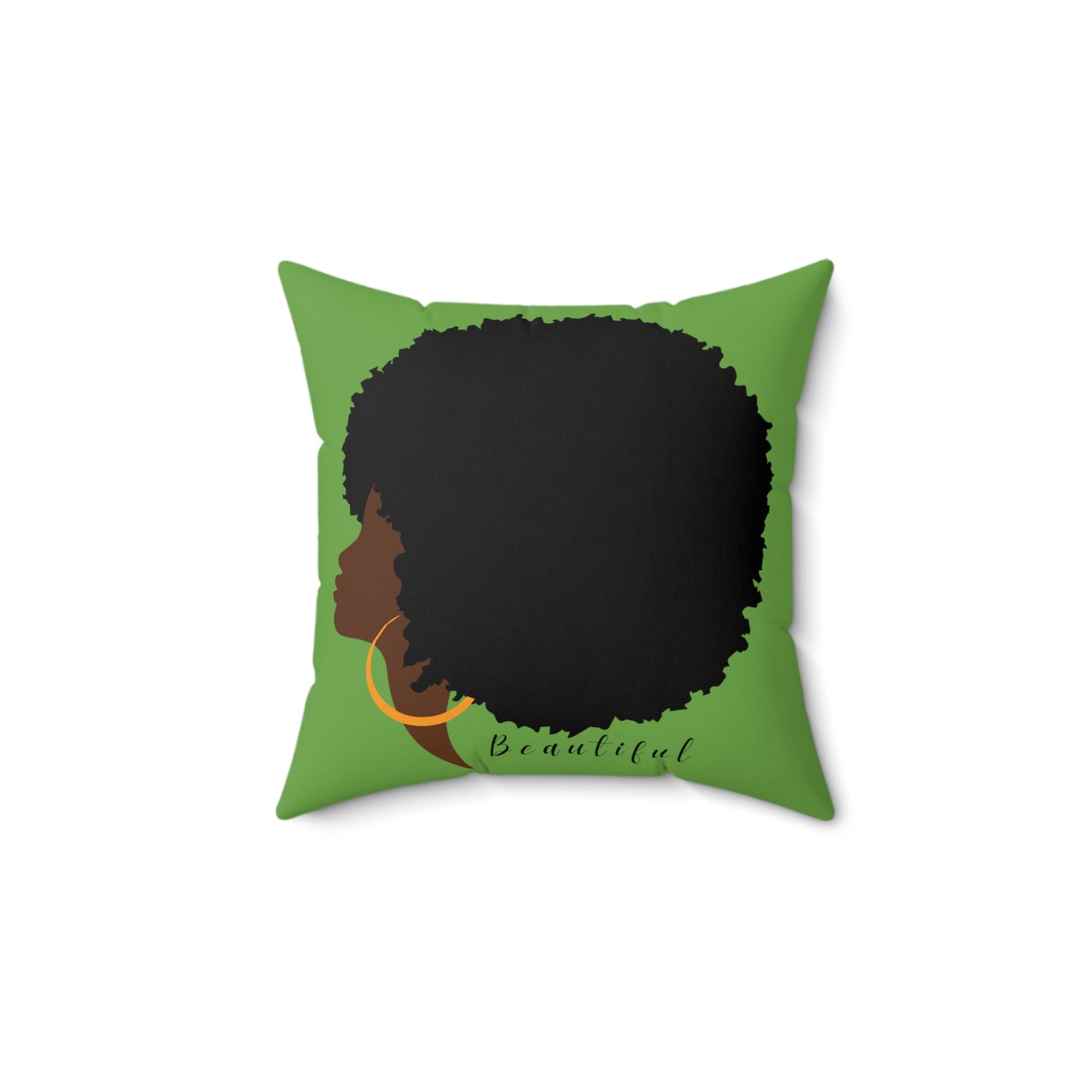 Beautiful Afro/ Polyester Square Pillow