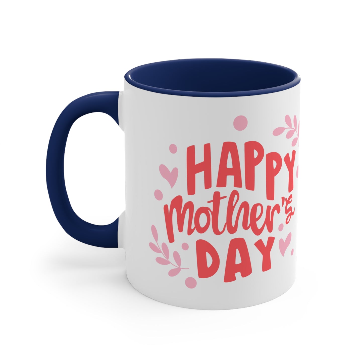 Happy Mother's Day/ Bear Accent Coffee Mug, 11oz
