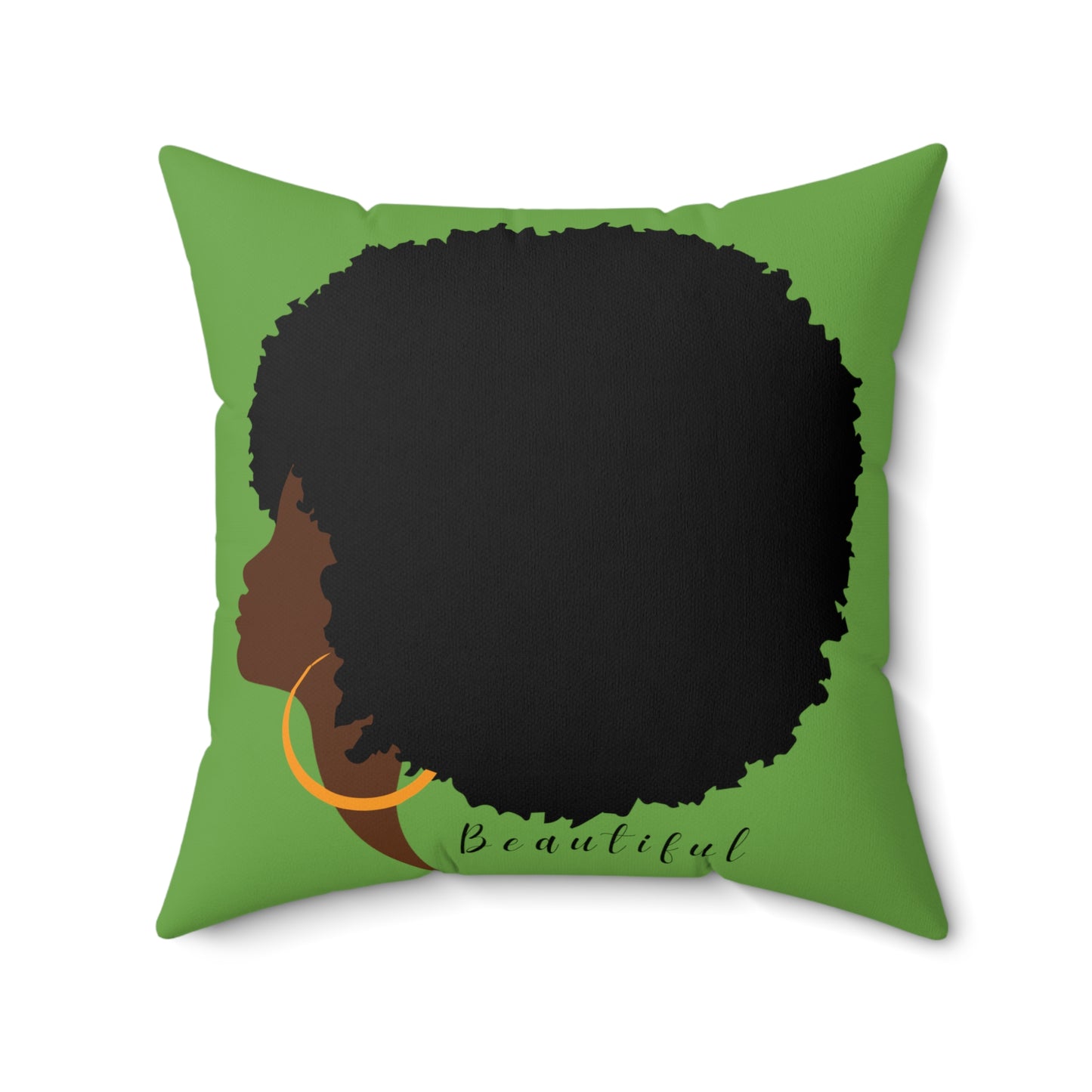 Beautiful Afro/ Polyester Square Pillow