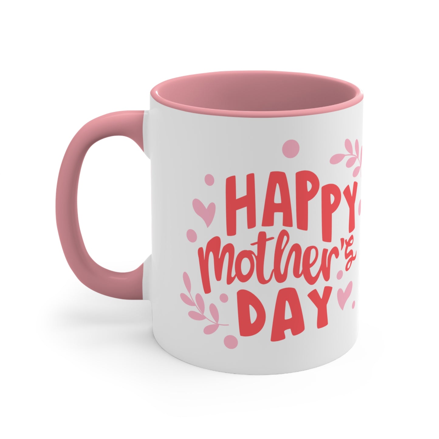 Happy Mother's Day/ Bear Accent Coffee Mug, 11oz