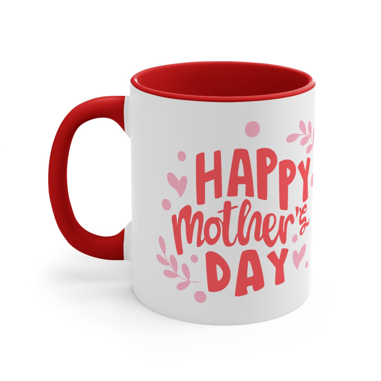 Happy Mother's Day/ Bear Accent Coffee Mug, 11oz