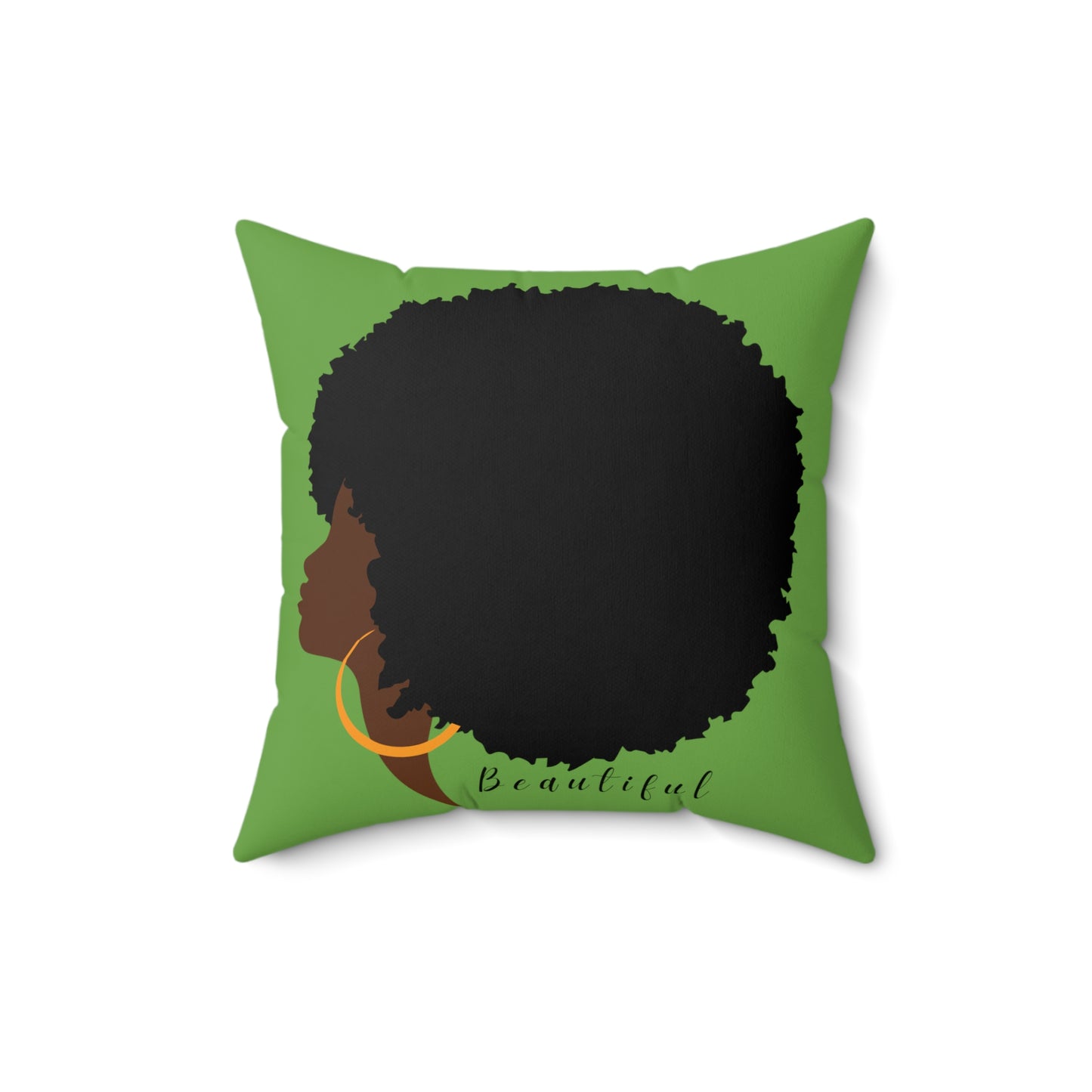 Beautiful Afro/ Polyester Square Pillow