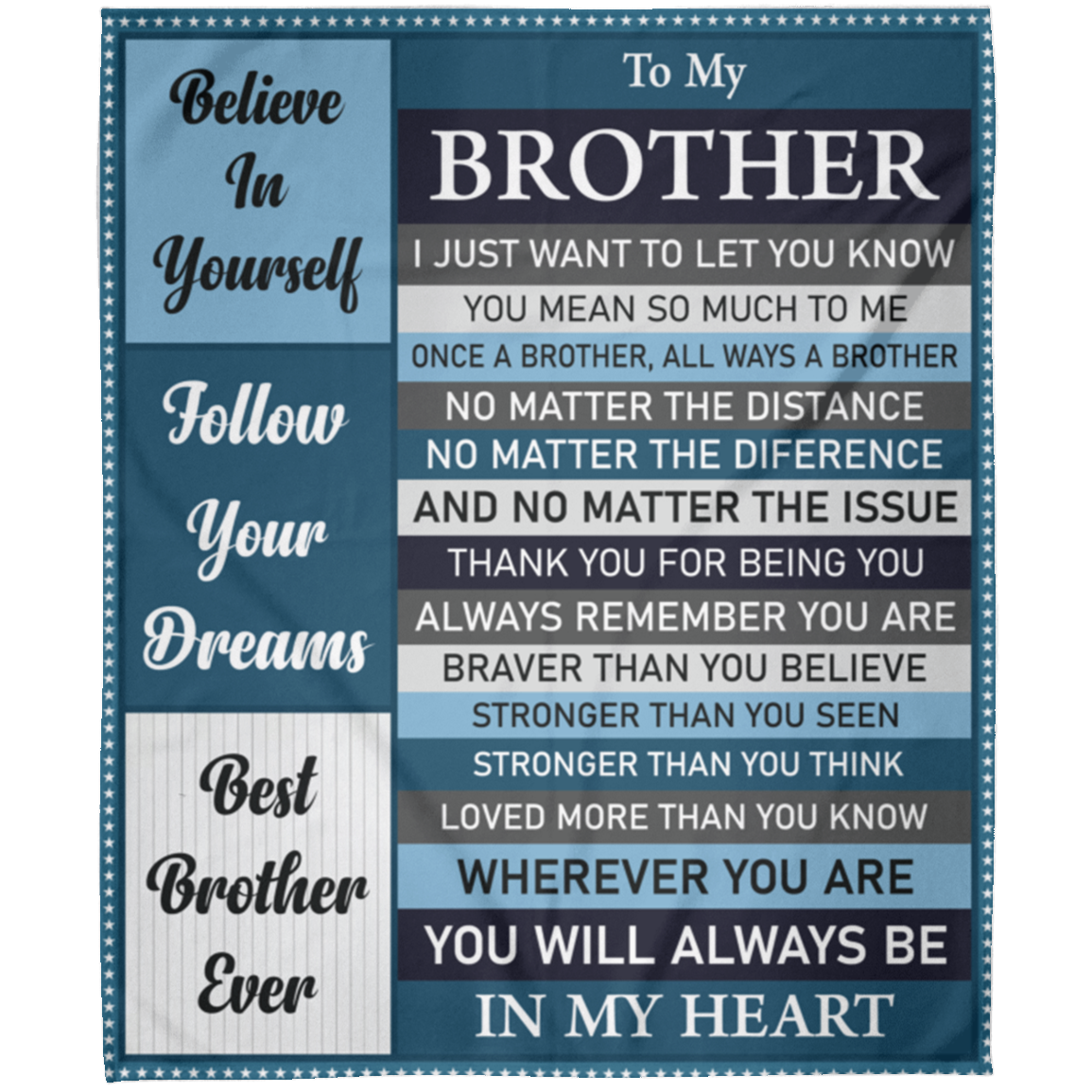 To My Brother | FLM Arctic Fleece Blanket 50x60
