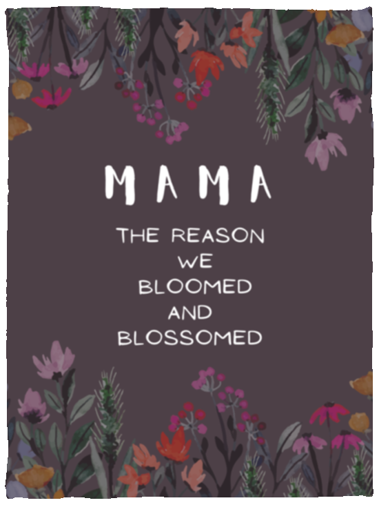 Mama Floral Blanket/ Mother's Day Gift