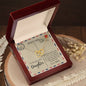 To My Beautiful Daughter (postcard) | Interlocking Hearts necklace
