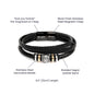 To My Future Husband | I Love You More Than You Will Ever Know - Men's "Love You Forever" Bracelet