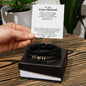 To My Future Husband | I Love You More Than You Will Ever Know - Men's "Love You Forever" Bracelet