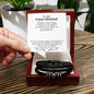 To My Future Husband | I Love You More Than You Will Ever Know - Men's "Love You Forever" Bracelet