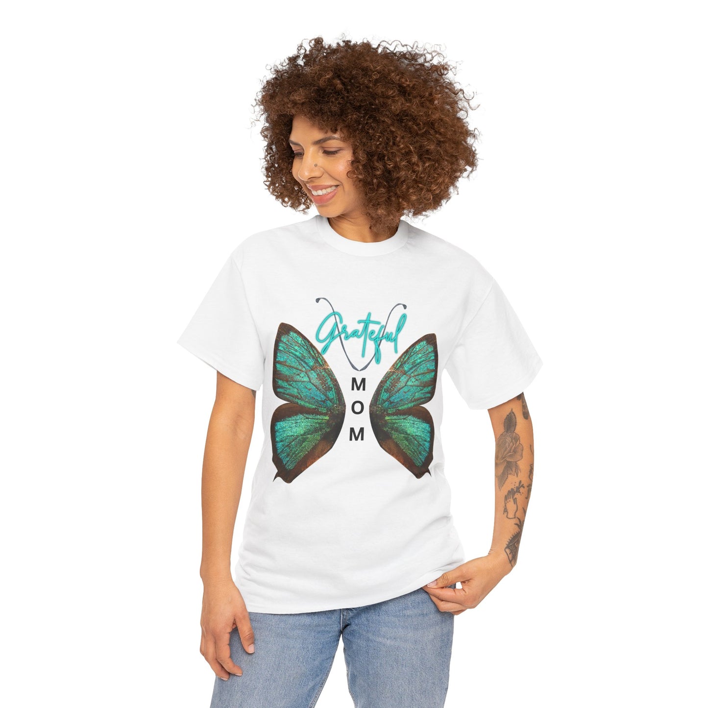 Grateful Mom/ Unisex Heavy Cotton Tee