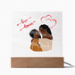 Love & Dream/ Square acrylic  plaque